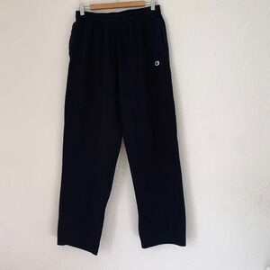 Champion Sweatpants Adult‎ Large Authentic Athleticwear Black Fleece Loungewear